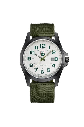 Men‘s Fashion Watch with Nylon Strap Calendar, Casual Analog Quartz Wristwatch for Daily Wear, Durable Sport Wrist Watch for Men