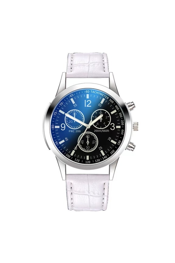 Men's Watch Stainless steel Quartz Analog Watch Fashion Leather Watches Casual Daily Wear with Date Window Gift for Men and Women Accessories