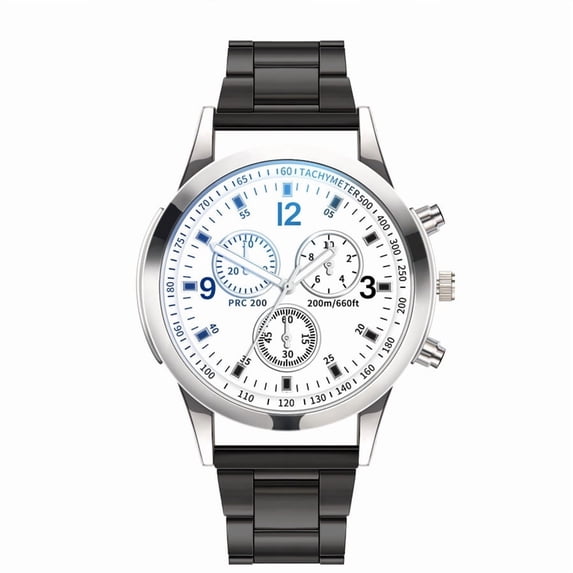 NovaStitch Men's Watch Stainless steel Quartz Analog Watch Fashion Leather Watches Casual Daily Wear with Date Window Gift for Men and Women Accessories