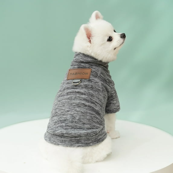 NovaStitch Pet Dog Classic Sweater Sweatshirt Soft Fleece Coat Winter Warm Pet Dog Clothes Puppy Customes for Small and Medium Dogs Gray 4XL