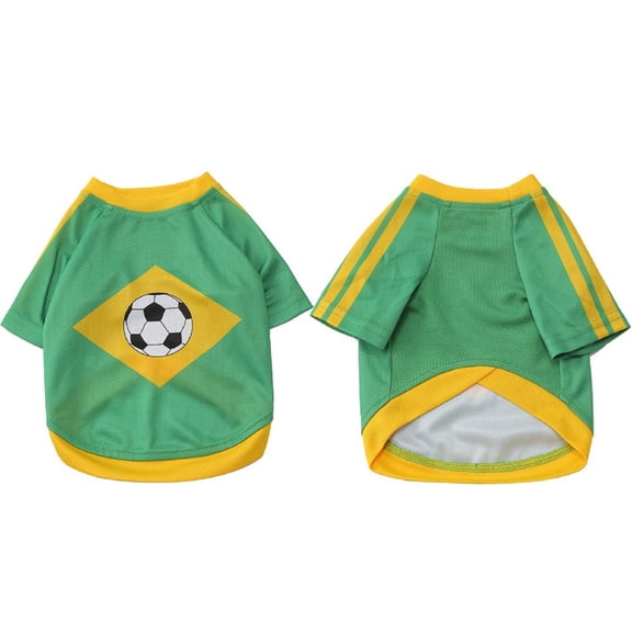 NovaStitch Pet Dog Jersey Mesh Fabric Soccer & Sportswear Lightweight Breathable Football Pet Clothes for Medium Dogs C One Size