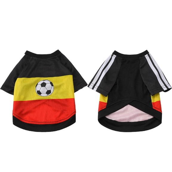 NovaStitch Pet Dog Jersey Mesh Fabric Soccer & Sportswear Lightweight Breathable Football Pet Clothes for Medium Dogs D One Size