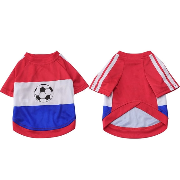 NovaStitch Pet Dog Jersey Mesh Fabric Soccer & Sportswear Lightweight Breathable Football Pet Clothes for Medium Dogs G One Size