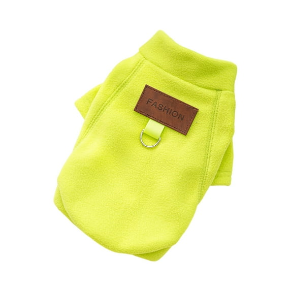 NovaStitch Soft Fleece Pet Sweater Winter Warm Dog Sweatshirt Dogs Fleece Jacket Puppy Winter Coats Pet Clothes for Small Medium Dogs Fluorescent Green XS