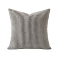 thumbnail image 1 of NovaStitch Vertical Striped Corduroy Throw Pillow Cover 20x20 Inch Solid Color Textured Decorative Square Cushion Case with Hidden Zipper for Sofa Couch Bedroom Home Decor, 1 of 6