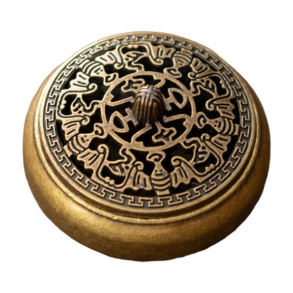 NovaStitch Vintage Classic Incense Burner Hollow Incense Mini Ornaments Chinese Ancient Tea Desk Decor Office Decoration Charcoal Incense Burner Incense Holder for Stick and Cone Incense