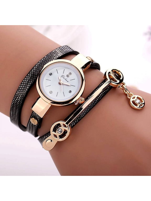 Women's Watches, Bracelet Watches for Women, Analog Wrist Dress Watch with Bracelet, Fashion Ladies Watch with Rhinestone Accents, Women's Wrist Watches for Gifts
