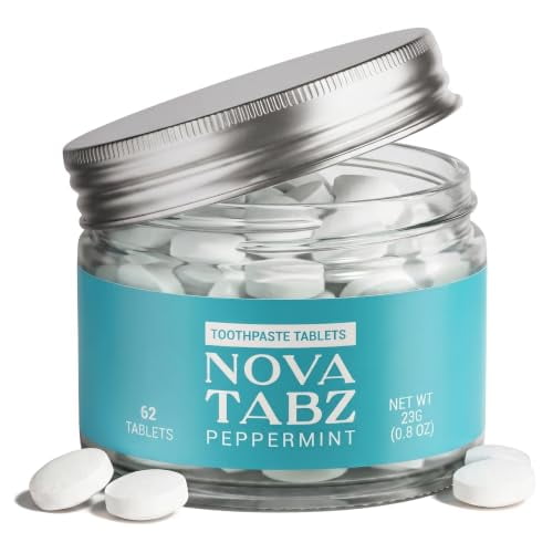 NovaTabz Premium Toothpaste Tablets - Nano Hydroxyapatite, Fluoride-Free