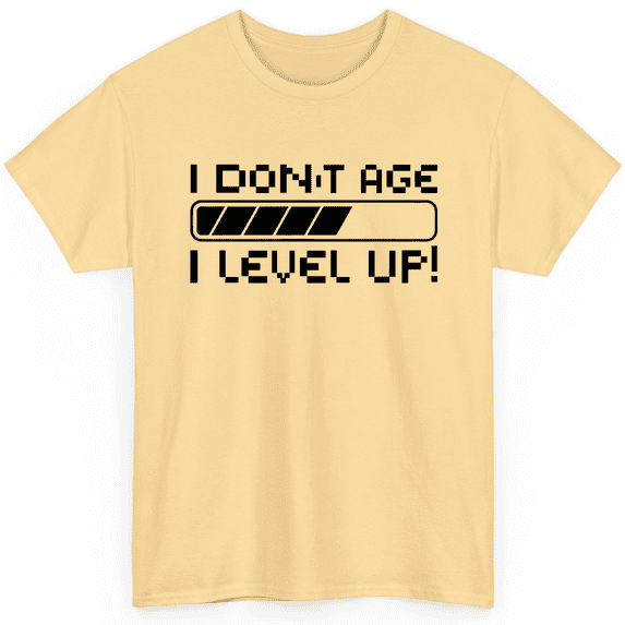 NovaTee I Dont Age I Level Up Gaming Tee Video Game Shirt For Gamer Video Gaming T-Shirt
