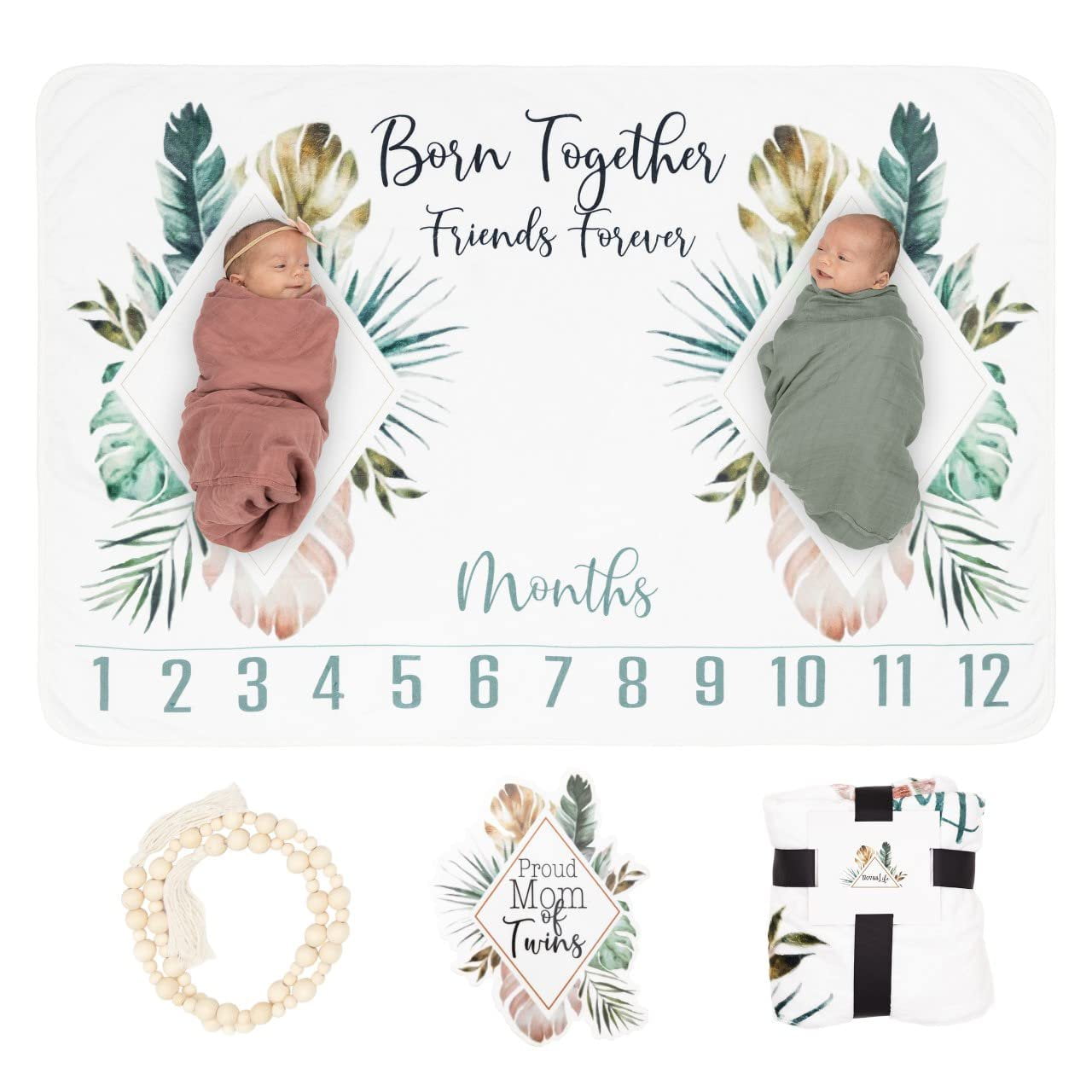 Twins Personalised baby vest (Set of 2) – Noorah Gifts