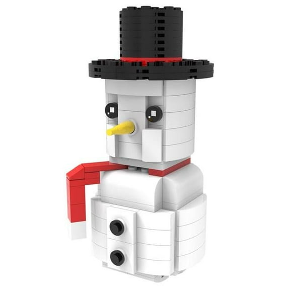 Novabrix 9100606 Snowman Block Set, Multi Color - 157 Piece