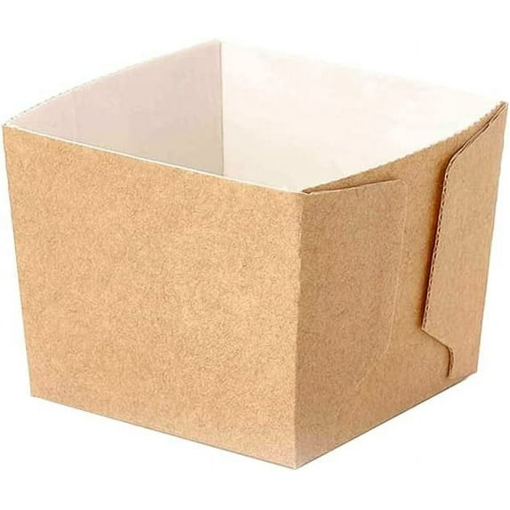 Novacart Easybake Beige Cube Mold 2 Inch x 2 Inch x 2 Inch - Case of 900