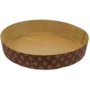 Novacart MB240/45 Paper Baking Mold 9.5 Inch Bottom Diameter x 1.75 Inch High - Pack of 12