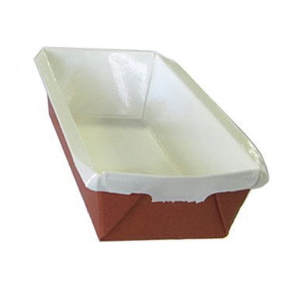 Novacart Optima Rectangular Loaf Mold 9.13" x 3.38" Bottom, 2.75" High - Pack of 12