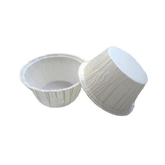 Novacart PBA Baking Cup, White 5000, 2-3/8" Bottom Diameter, 1-9/16" Side Wall