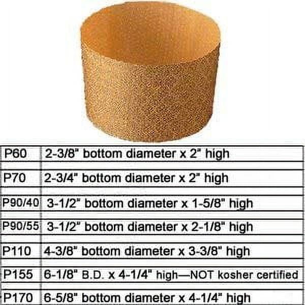 Novacart Panettone Mold - P70, 100 Pieces