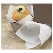 Novacart Tulip Baking Cup, White 195, 1-1/4" to 2-3/4" High