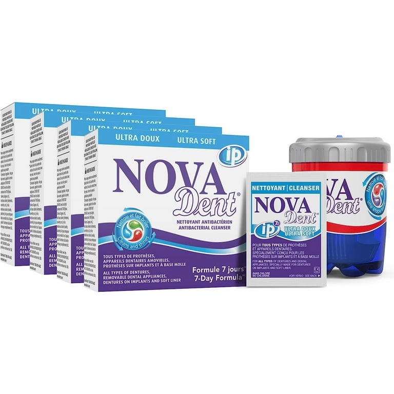 Novadent iP Ultra Soft 1 year - Cleanser for dentures on implants