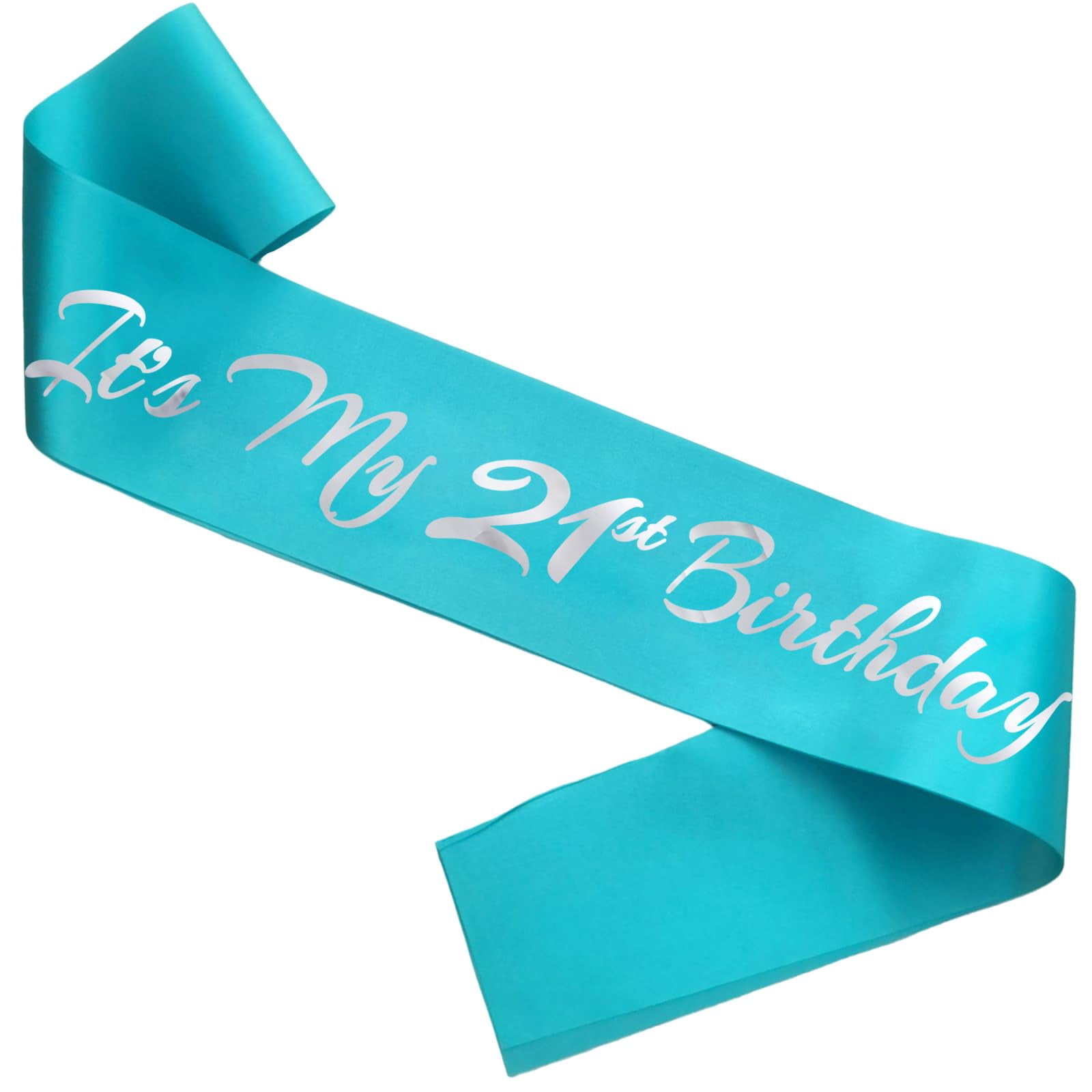 Novaflare It's My 21st SSF20 Birthday Sash, Teal Blue Birthday Sash for ...