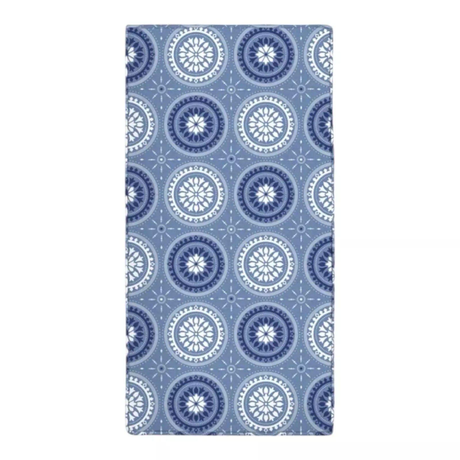 Novaform 2-Inch Memory Foam Roll Out Lounger, Blue Mosaic 39" x 75"