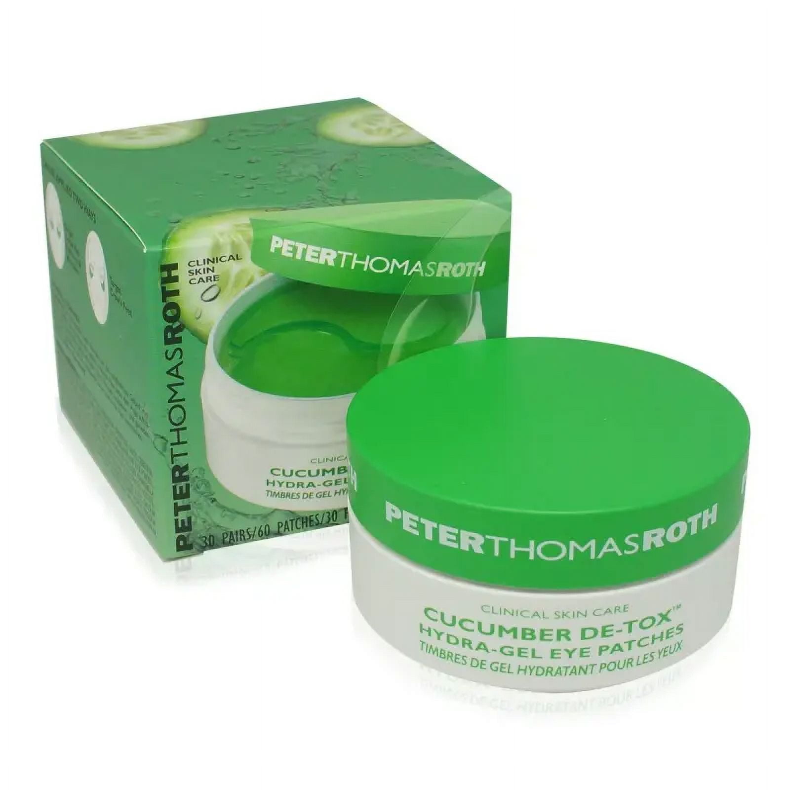 Novaglow Peter Thomas Roth Cucumber De-Tox Hydra-Gel Eye Patches 60 Pathces | # Catalogs PE2880