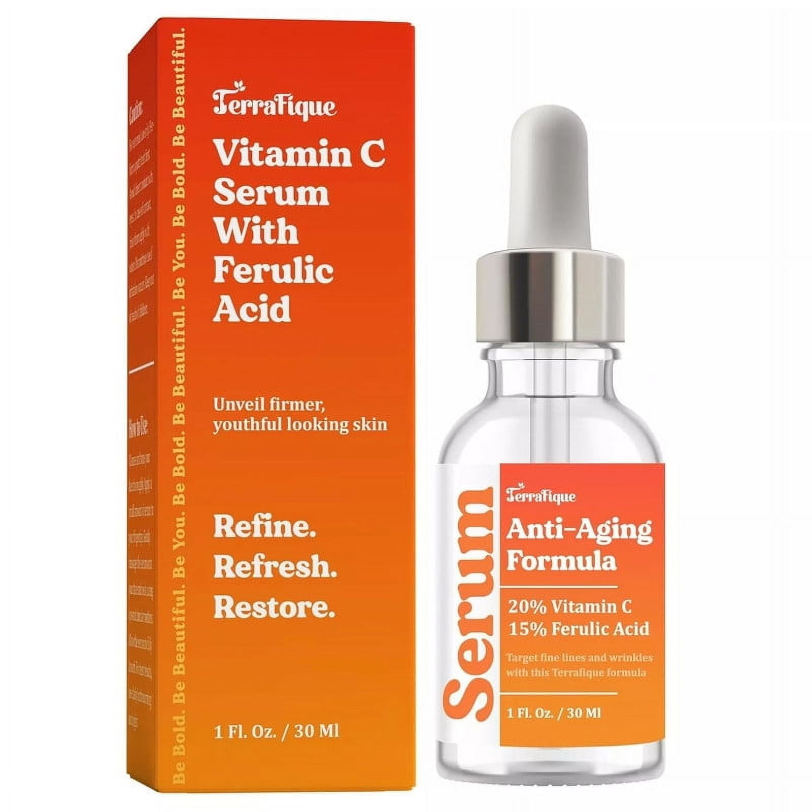 Novaglow Terrafique Vitamin C Serum - Niacinamide Face Serum + Anti Aging serum - 1 FL Oz | # Catalogs PE4597