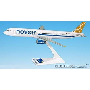 Novair (04-Cur) A321-200 Airplane Miniature Model Plastic Snap Fit 1:200 Part# AAB-32100H-012