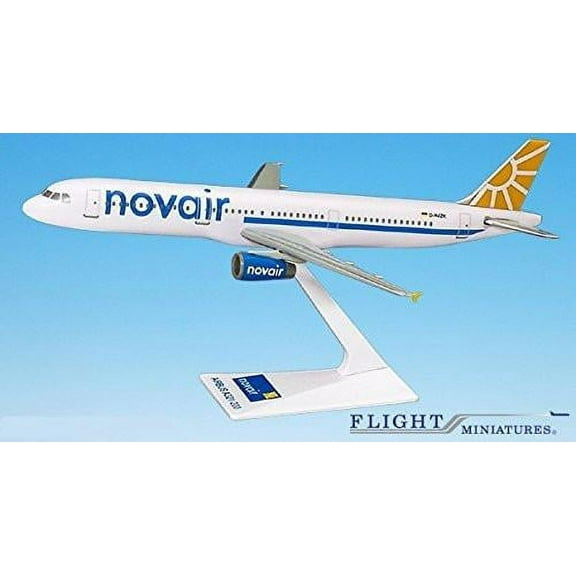 Novair (04-Cur) A321-200 Airplane Miniature Model Plastic Snap Fit 1:200 Part# AAB-32100H-012