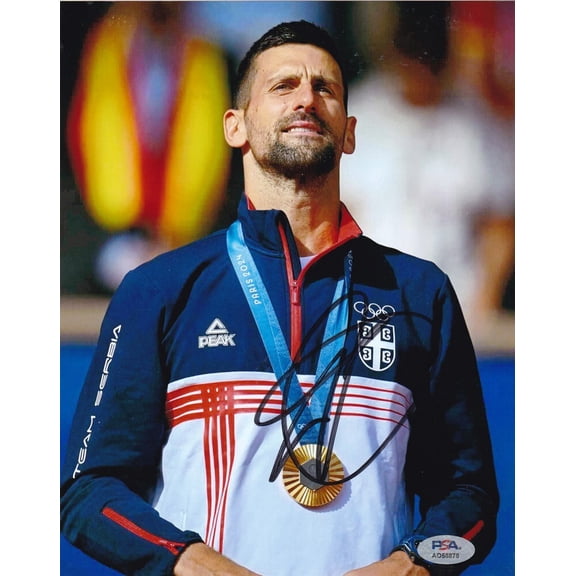 Novak Djokovic Tennis US Open Olympics Signed Autograph 8x10 Photo PSA/DNA COA C