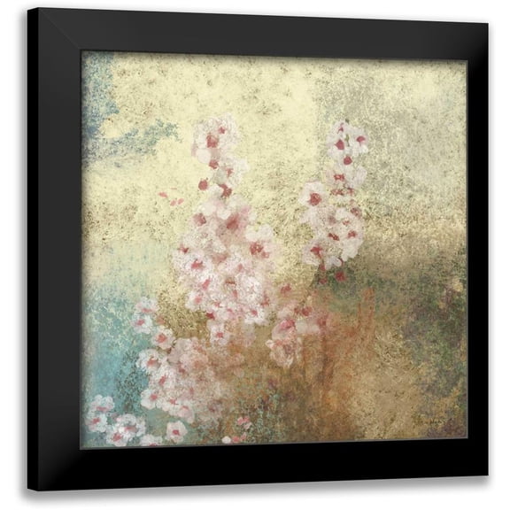 Novak, Rick 12x12 Black Modern Framed Museum Art Print Titled - Cherry Blossom Abstract II