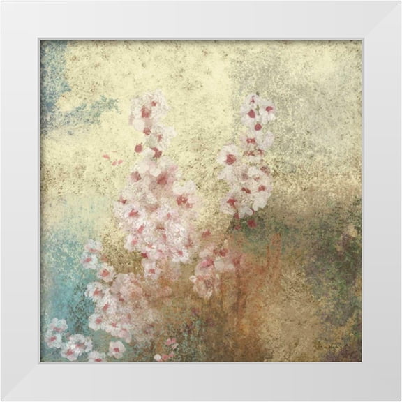 Novak, Rick 12x12 White Modern Wood Framed Museum Art Print Titled - Cherry Blossom Abstract II