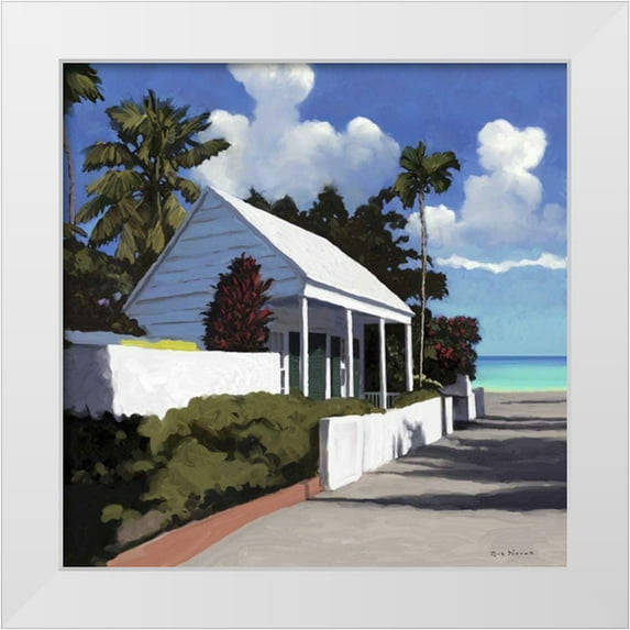Novak, Rick 26x26 White Modern Wood Framed Museum Art Print Titled - Conch Republic IV