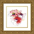 thumbnail image 1 of Novak, Shirley 12x12 Gold Ornate Wood Framed with Double Matting Museum Art Print Titled - Mistral Trio II White Square, 1 of 4