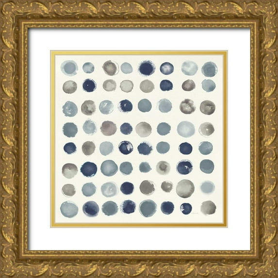 Novak, Shirley 12x12 Gold Ornate Wood Framed with Double Matting Museum Art Print Titled - Spot of Rain Neutral