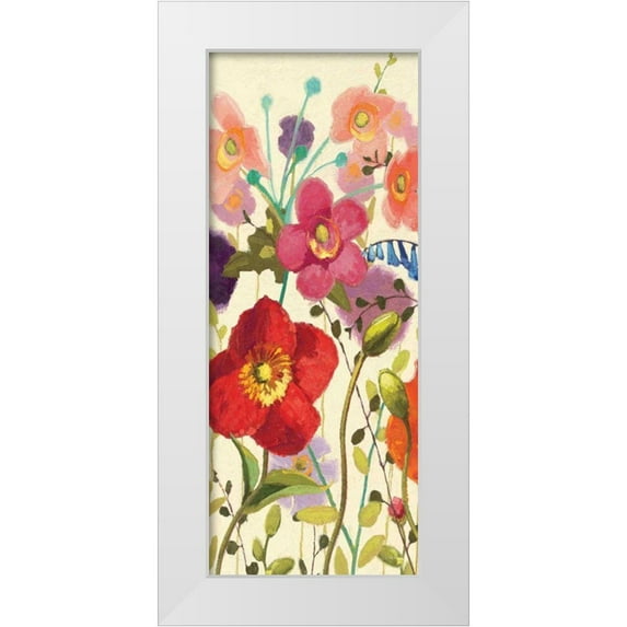 Novak, Shirley 12x24 White Modern Wood Framed Museum Art Print Titled - Couleur Printemps III Panel I