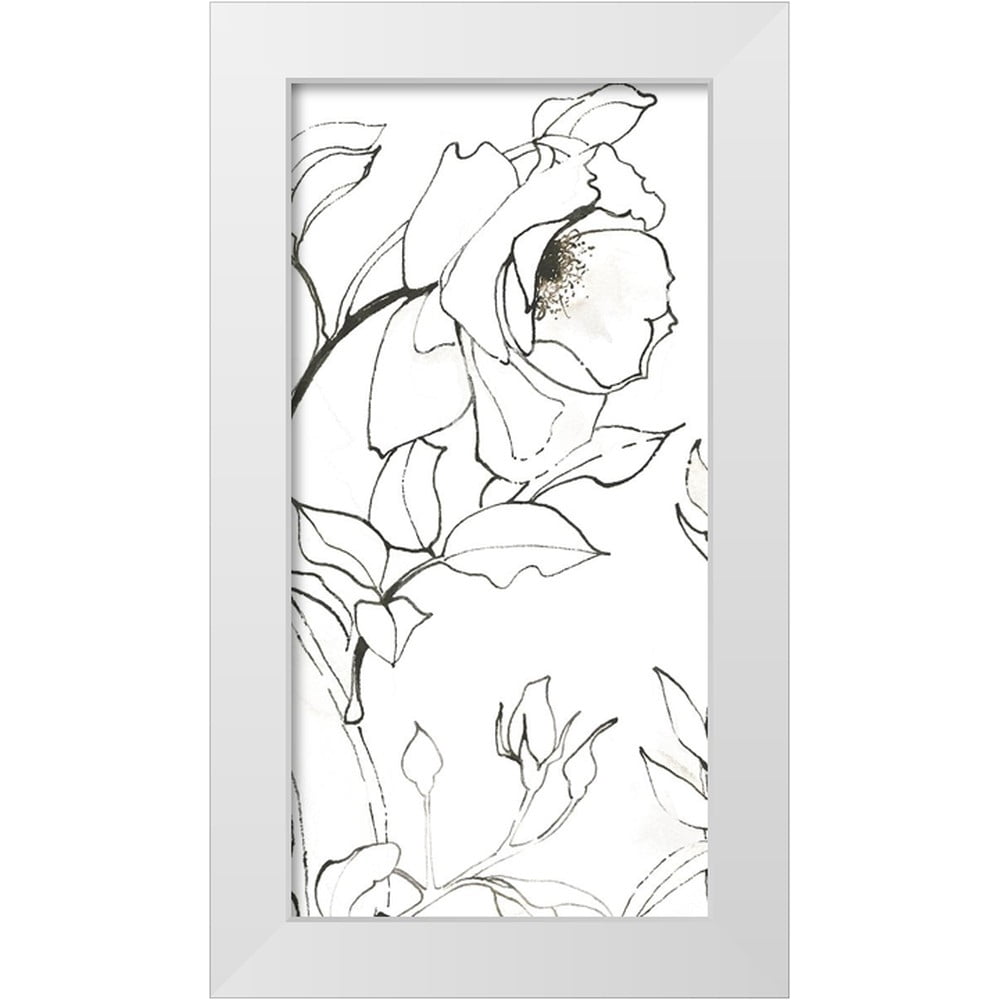 Novak Scetch Novak, Shirley 14x24 White Modern Wood Framed Museum Art Print Titled ...