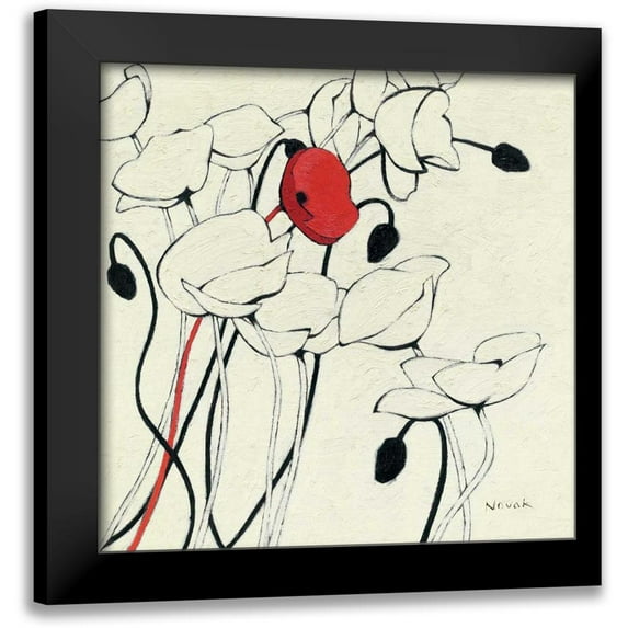 Novak, Shirley 15x15 Black Modern Framed Museum Art Print Titled - Filament de Vie I