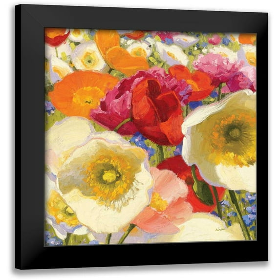Novak, Shirley 15x15 Black Modern Framed Museum Art Print Titled - Sunny Abundance II