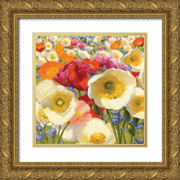 Novak, Shirley 15x15 Gold Ornate Wood Framed with Double Matting Museum Art Print Titled - Sunny Abundance