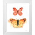 thumbnail image 1 of Novak, Shirley 15x18 White Modern Wood Framed Museum Art Print Titled - Watercolor Butterflies IV, 1 of 4