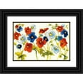 thumbnail image 1 of Novak, Shirley 18x13 Black Ornate Wood Framed with Double Matting Museum Art Print Titled - Independent Blooms I, 1 of 4