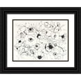 thumbnail image 1 of Novak, Shirley 18x14 Black Ornate Wood Framed with Double Matting Museum Art Print Titled - Black Line Poppies Mix, 1 of 4