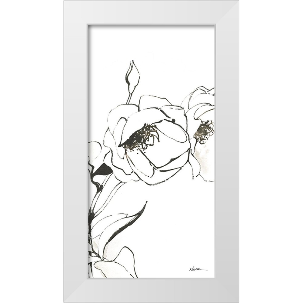 Novak Scetch Novak, Shirley 18x32 White Modern Wood Framed Museum Art Print Titled ...