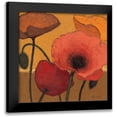 thumbnail image 1 of Novak, Shirley 20x20 Black Modern Framed Museum Art Print Titled - Poppy Curry I, 1 of 5