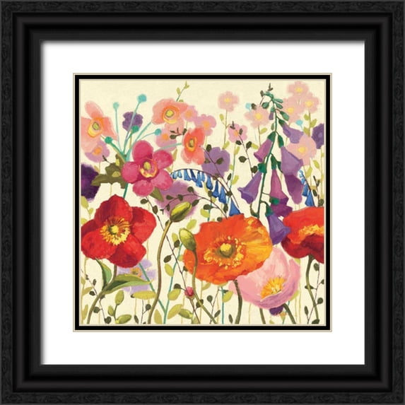 Novak, Shirley 20x20 Black Ornate Wood Framed with Double Matting Museum Art Print Titled - Couleur Printemps III
