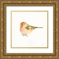 thumbnail image 1 of Novak, Shirley 20x20 Gold Ornate Wood Framed with Double Matting Museum Art Print Titled - Watercolor Birds III, 1 of 4