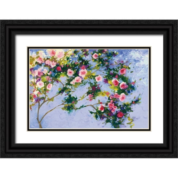 Novak, Shirley 24x17 Black Ornate Wood Framed with Double Matting Museum Art Print Titled - Inspiration Monet