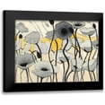 thumbnail image 1 of Novak, Shirley 24x19 Black Modern Framed Museum Art Print Titled - Snow Day Gray Flower, 1 of 5