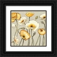 thumbnail image 1 of Novak, Shirley 26x26 Black Ornate Wood Framed with Double Matting Museum Art Print Titled - Jaune Gris III, 1 of 4