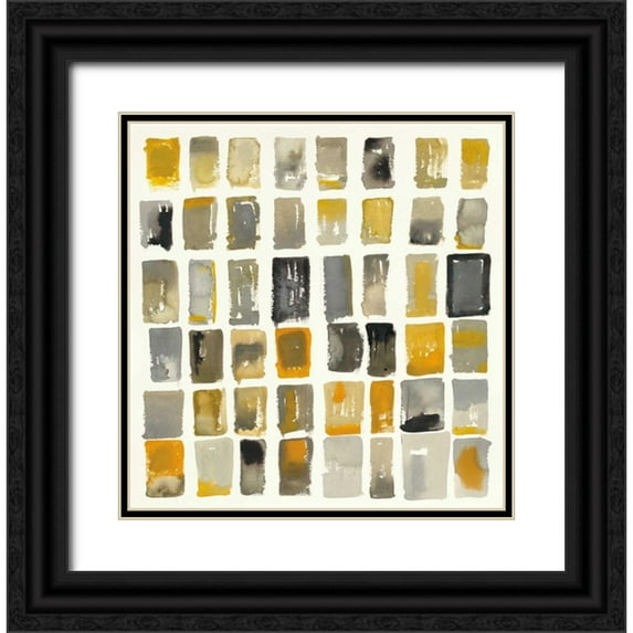 Novak, Shirley 26x27 Black Ornate Wood Framed with Double Matting Museum Art Print Titled - City Windows II